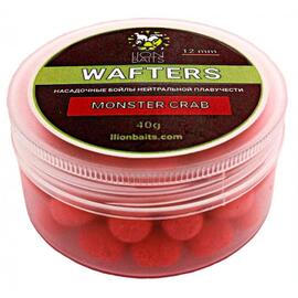Lion Baits Бойлы нейтральной плавучести Wafters MONSTER CRAB 12 мм 40 гр, Вкус: MONSTER CRAB, Диаметр (мм): 12, фото 