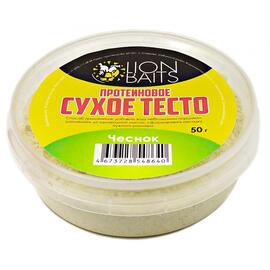Lion Baits Сухое тесто протеиновое Чеснок 50 гр, Вкус: чеснок, фото 