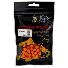 Lion Baits (Corn puff) Кукурузные пуффы "Слива" - 20 гр, Вкус: слива, фото 
