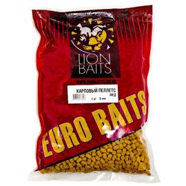 Lion Baits Пеллетс карповый Carp pellets Мед желтый 6 мм - 1кг, Вкус: Мед, Вид рыбы: карп, сазан, амур, Диаметр (мм): 6 мм, фото 