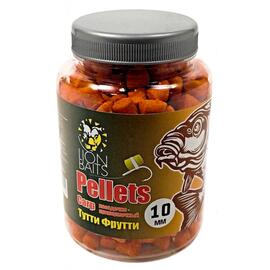 Lion Baits Пеллетс карповый Carp pellets Тутти Фрутти 10 мм - 300 гр, Вкус: Тутти Фрутти, Вид рыбы: карп, сазан, амур, Диаметр (мм): 10 мм, фото 