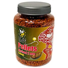 Lion Baits (Method pellets) Пеллетс методный "Слива" 2 мм - 300 гр, Вкус: слива, Расцветка: оранжевый, Диаметр (мм): 2, фото 