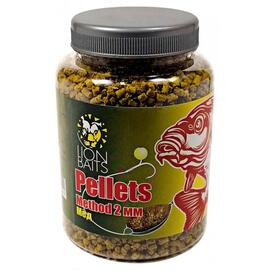 Lion Baits (Method pellets) Пеллетс методный "Мед" 2 мм - 300 гр, Вкус: Мед, Расцветка: желтый, Диаметр (мм): 2, фото 