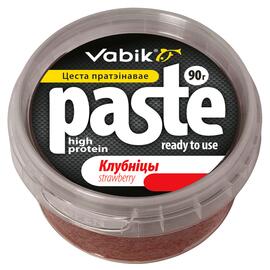 Приманка Vabik PASTE тесто протеиновое Клубника 90г, фото 