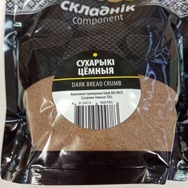 Компонент прикормки Vabik BIG PACK Сухарики темные 750 г, фото 