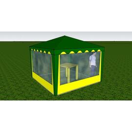 Стенка к шатру Митек с окном 3,0 х 2,0 (к беседке 3,0х3,0 и 6,0х3,0), фото 