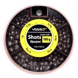 Грузики для поплавочной оснастки Vabik 100 г (набор 0.2g-1,0g), фото 
