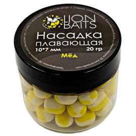 Lion Baits Насадка плавающая двухцветная Мед 10х7 мм (20 гр), Вкус: Мед, Диаметр (мм): 10, фото 