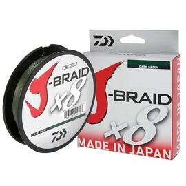 Леска плетеная DAIWA J-Braid X8 0,06 мм 150 м (зеленая), фото 