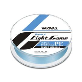 Плетеный шнур Varivas Avani Light Game Super Premium PE Center Marking x4, #0.2, 150 м, голубой, фото 