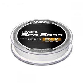 Плетеный шнур Varivas Avani Sea Bass PE [Si-X] х8, #1, 150 м, белый, фото 