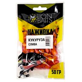 LION BAITS Кукуруза насадочная "Наживка" натуральная "Слива" 50гр, фото 
