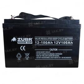 Аккумулятор ZUBR MARINE AGM (100 Ah,12 V) AGM, фото 