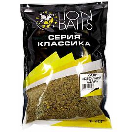 Lion Baits Прикормка Классика "Карп "Двойной удар" 1кг, фото 