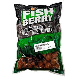 FISHBERRY Пеллетс карповый (криль, цвет - оранж) 18мм - 1 кг, фото 