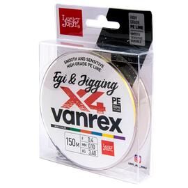 Леска плет. LJ Vanrex EGI & JIGGING х4 BRAID Multi Color 150/010, фото 