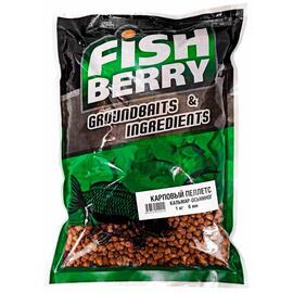 Пеллетс карповый Carp pellets "Кальмар-Осьминог" (коричневый) 6мм - 1кг, фото 