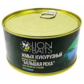 Жмых кукурузный промасленный "Большая река" Клубника 10шт, фото 