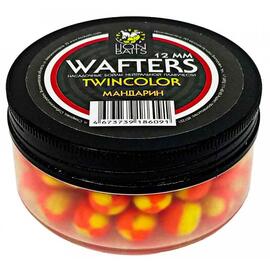 Бойлы нейтральной плавучести двухцветные (Wafters) "Мандарин" 12мм, фото 