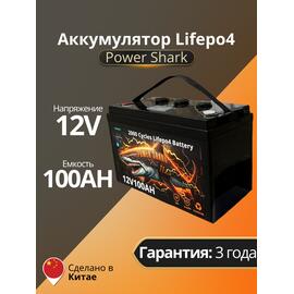Аккумулятор Lifepo4 Power Shark 12V 100AH, фото 