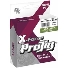 Леска плетеная ProJig X-Force 0.20мм, 15 кг, 150 м, хаки, фото 