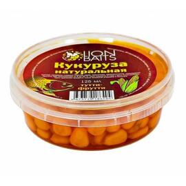 Lion baits Кукуруза натуральная в пластиковой банке "Тутти-Фрутти" 125мл, Вкус для группировки: тутти-фрутти, фото 