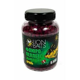 Lion Baits Пеллетс флюро дымящий "Криль" 6мм - 300гр (банка), Вкус для группировки: Криль, Диаметр (мм): 6 мм, фото 