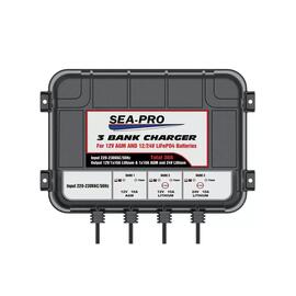 Зарядное устройство Sea-Pro ТЕ4-0287В (1х12В AGM, 1х12В LiFePo4, 1х24ВLiFePo4), фото 