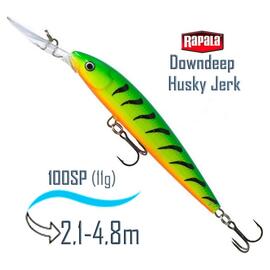 Воблер RAPALA Downdeep Husky Jerk 10, FT, Цвет: FT, Вес гр: 11, Длина, мм: 100 мм, фото 