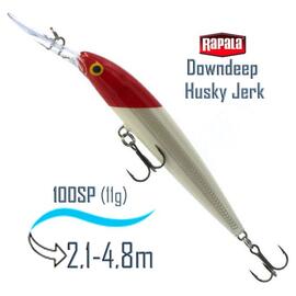 Воблер RAPALA Downdeep Husky Jerk 10, RH, Цвет: RH, Вес гр: 11, Длина, мм: 100 мм, фото 