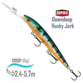 Воблер RAPALA Downdeep Husky Jerk 12, GP, Цвет: GP, Вес гр: 15, Длина, мм: 120 мм, фото 
