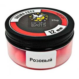 Lion Baits Бойлы плавающие Pop-Up "Aroma Free" (без аромы) розовые 12 мм, Вкус: без вкуса, Расцветка: розовый, Диаметр (мм): 12, фото 
