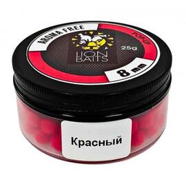 Lion Baits Бойлы плавающие Pop-Up "Aroma Free" (без аромы) красные 8 мм, Вкус: без вкуса, Расцветка: красный, Диаметр (мм): 8, фото 