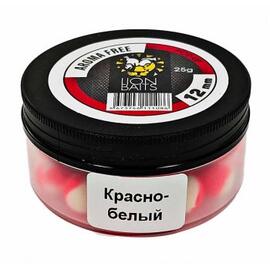 Lion Baits Бойлы плавающие Pop-Up "Aroma Free" (без аромы) красно-белые 12 мм, Вкус: без вкуса, Расцветка: красно-белый, Диаметр (мм): 12, фото 