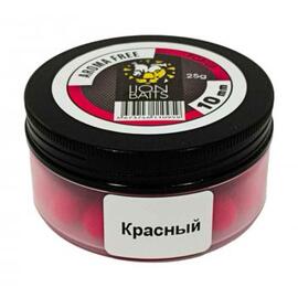 Lion Baits Бойлы плавающие Pop-Up "Aroma Free" (без аромы) красные 10 мм, Вкус: без вкуса, Расцветка: красный, Диаметр (мм): 10, фото 