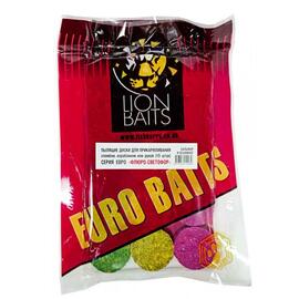 Lion baits Пылящие диски для прикармливания Флюро-Светофор "Кальмар и осьминог" 15шт, Вкус для группировки: кальмар и осьминог, фото 