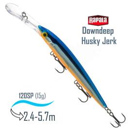 Воблер RAPALA Downdeep Husky Jerk 12, SB, Цвет: SB, Вес гр: 15, Длина, мм: 120 мм, фото 