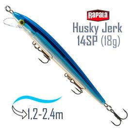 Воблер RAPALA Husky Jerk 14, SB, Цвет: SB, Вес гр: 18, Длина, мм: 140 мм, фото 
