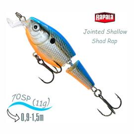 Воблер RAPALA Jointed Shallow Shad Rap 07, BSD, Цвет: BSD, Вес гр: 11, Длина, мм: 70 мм, фото 
