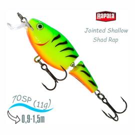 Воблер RAPALA Jointed Shallow Shad Rap 07, FT, Цвет: FT, Вес гр: 11, Длина, мм: 70 мм, фото 