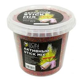 Lion baits Stick mix Активный "Фрукты" ведро 600 гр, Вкус: Фрукты, фото 