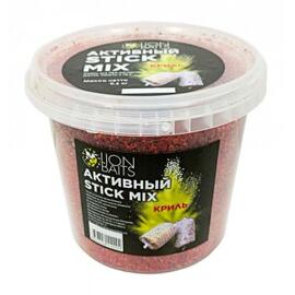 Lion baits Stick mix Активный "Криль" ведро 600 гр, Вкус: Криль, фото 