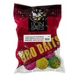 Lion baits Пылящие диски для прикармливания Флюро-Светофор "Рыба" 15шт, Вкус для группировки: Рыба, фото 