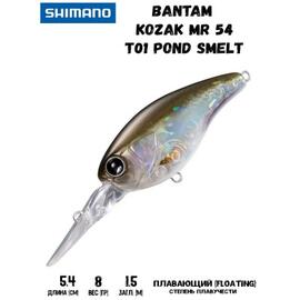 Воблер SHIMANO Bantam Kozak MR 54mm 8g T01 Pond Smelt, Цвет: T01 Pond Smelt, Вес гр: 8, Длина, мм: 54 мм, фото 