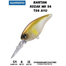 Воблер SHIMANO Bantam Kozak MR 54mm 8g T04 Ayu, Цвет: T04 Ayu, Вес гр: 8, Длина, мм: 54 мм, фото 