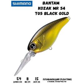 Воблер SHIMANO Bantam Kozak MR 54mm 8g T05 Black Gold, Цвет: T05 Black Gold, Вес гр: 8, Длина, мм: 54 мм, фото 
