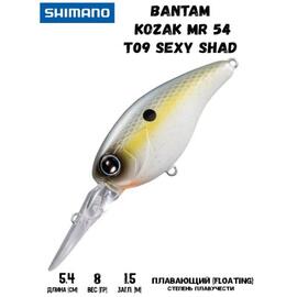 Воблер SHIMANO Bantam Kozak MR 54mm 8g T09 Sexy Shad, Цвет: T09 Sexy Shad, Вес гр: 8, Длина, мм: 54 мм, фото 