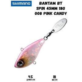 Воблер SHIMANO Bantam BT Spin 45mm 18g 008 Pink Candy, Цвет: 008 Pink Candy, Вес гр: 18, Длина, мм: 45 мм, фото 