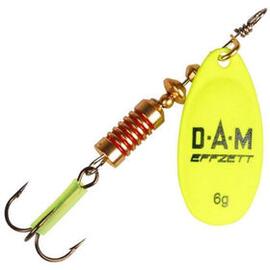 Блесна вращающаяся DAM FZ Fluo Spinner #3 6g S Yellow, фото 