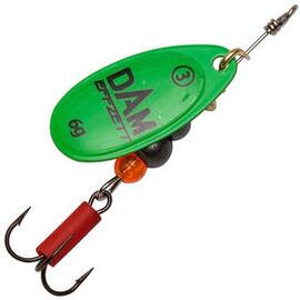Блесна вращающаяся DAM FZ Fluo Spinner #2 4g S Green, фото 